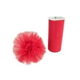 thumbnail image 1 of Ribbon Bazaar Gala Sparkle Tulle 6 inch Red 25 yards 100% Polyester Ribbon, 1 of 1