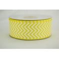 thumbnail image 1 of Ribbon Bazaar Grosgrain Chevron 1-1/2 inch Daffodil 25 yards Ribbon, 1 of 1