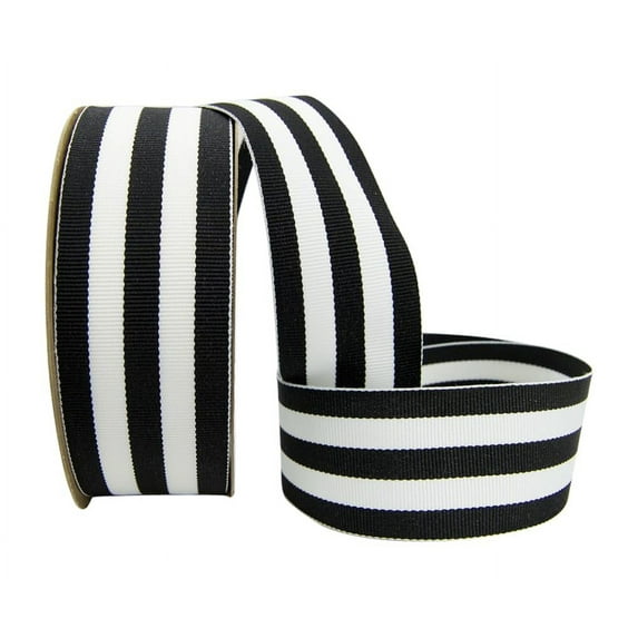 Ribbon Bazaar Grosgrain Mono Stripes 1-1/2 inch Brown 20 yards 100% Polyester Ribbon