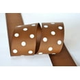 thumbnail image 1 of Ribbon Bazaar Grosgrain Polka Dots 7/8 inch Turftan 25 yards 100% Polyester Ribbon, 1 of 1