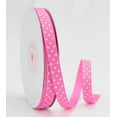 thumbnail image 1 of Ribbon Bazaar Grosgrain Swiss Dots 3/8 inch Hot Pink 25 yards Ribbon, 1 of 1