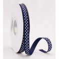 thumbnail image 1 of Ribbon Bazaar Grosgrain Swiss Dots 3/8 inch Navy 25 yards Ribbon, 1 of 1