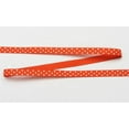 thumbnail image 1 of Ribbon Bazaar Grosgrain Swiss Dots 3/8 inch Torrid Orange 25 yards Ribbon, 1 of 1