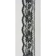 thumbnail image 1 of Ribbon Bazaar Lace 443 Flat 3" Black 25 yards 100% Polyester, 1 of 1
