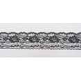 thumbnail image 1 of Ribbon Bazaar Lace 444 Flat 4" Black 25 yards 100% Polyester, 1 of 1