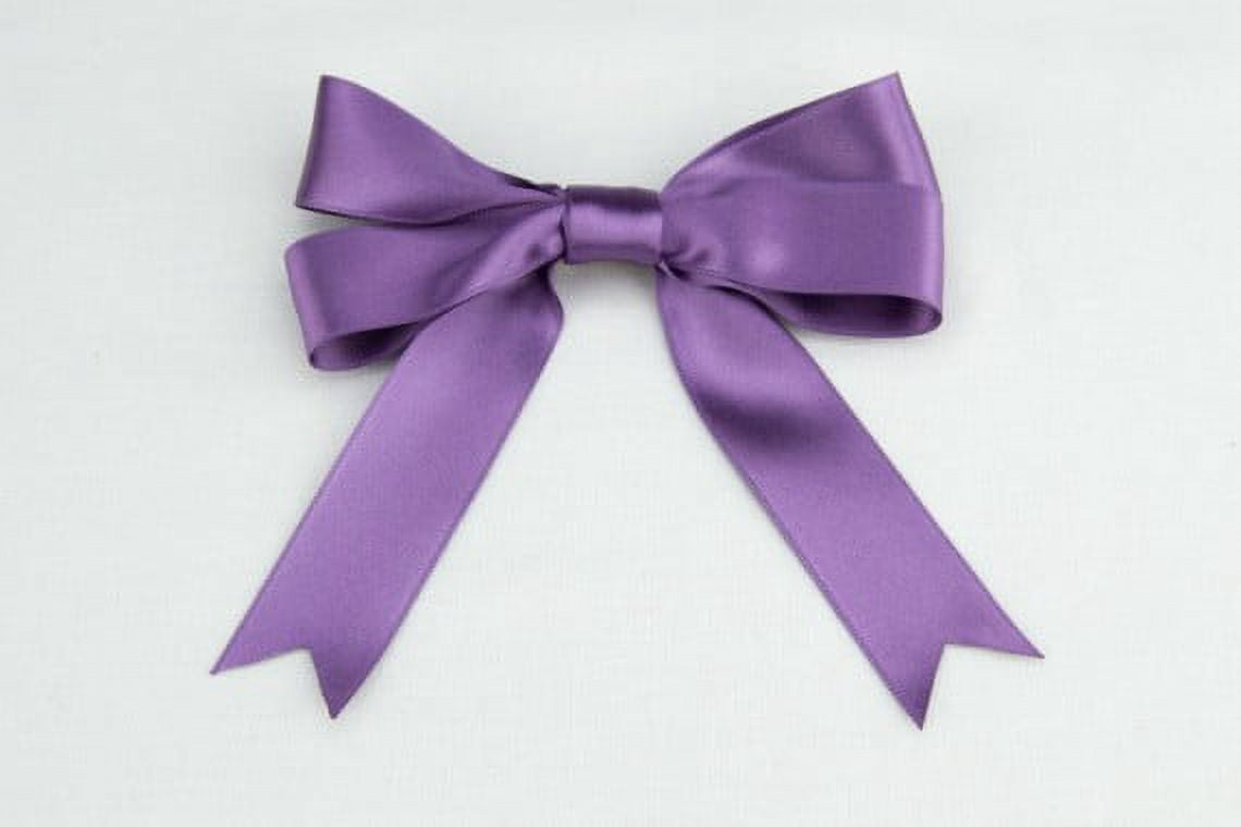 Ribbon Bazaar Luxious Satin 1-1/2 inch Amethyst 25 yards 100% Polyester Ribbon