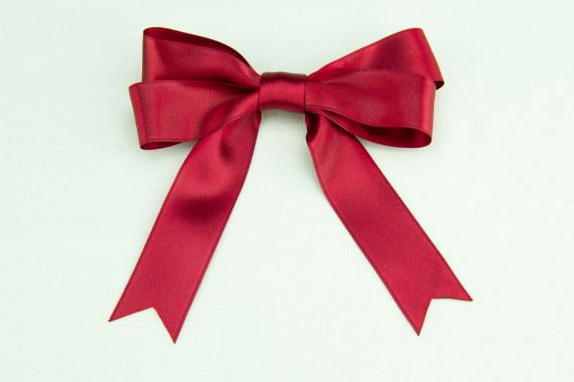 Ribbon Bazaar Luxious Satin 1-1/2 inch Apple 25 yards 100% Polyester Ribbon
