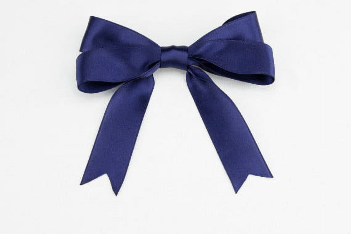 Ribbon Bazaar Luxious Satin 1-1/2 inch Ink Blue 25 yards 100% Polyester Ribbon