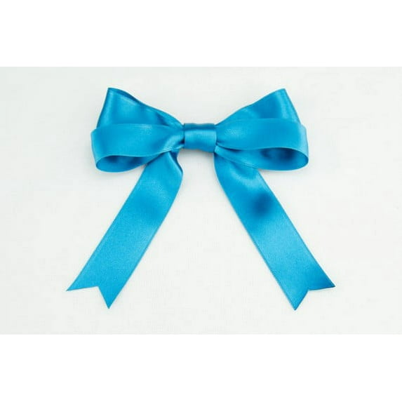 Ribbon Bazaar Luxious Satin 1-1/2 inch Sea Blue 25 yards 100% Polyester Ribbon