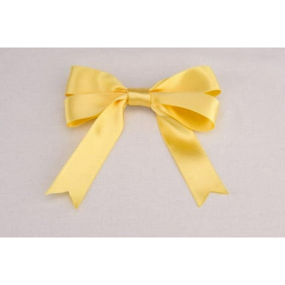Ribbon Bazaar Luxious Satin 1 inch Buttercup 25 yards 100% Polyester Ribbon