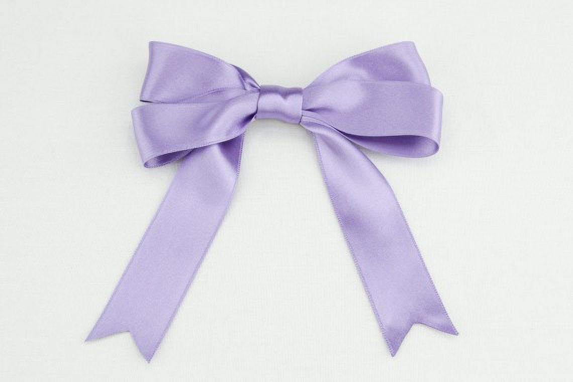 Ribbon Bazaar Luxious Satin 1 inch Purple Haze 25 yards 100% Polyester Ribbon