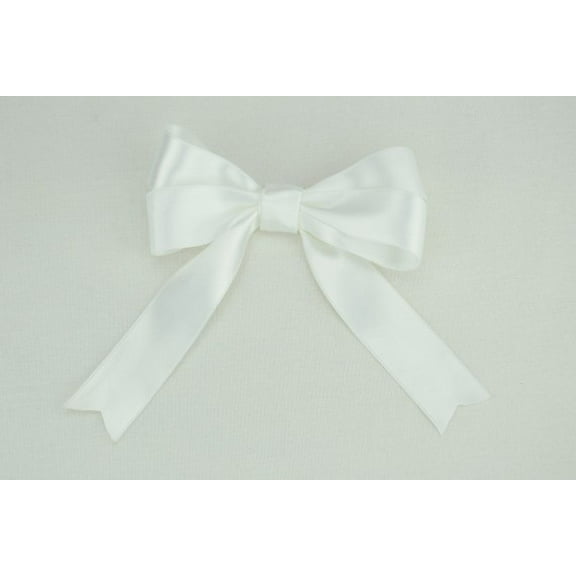 Ribbon Bazaar Luxious Satin 2-3/4 inch White 25 yards 100% Polyester Ribbon