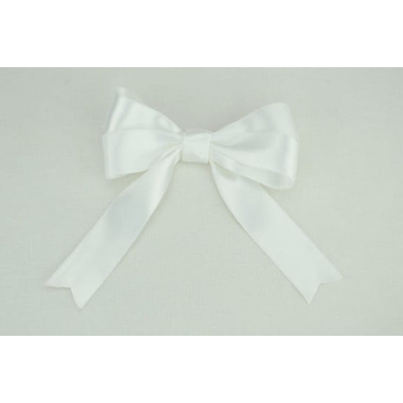 Ribbon Bazaar Luxious Satin 2 inch White 25 yards 100% Polyester Ribbon