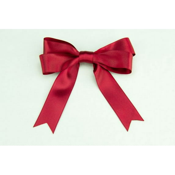 Ribbon Bazaar Luxious Satin 3/8 inch Apple 25 yards 100% Polyester Ribbon