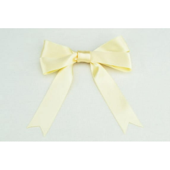 Ribbon Bazaar Luxious Satin 3/8 inch Ivory 25 yards 100% Polyester Ribbon