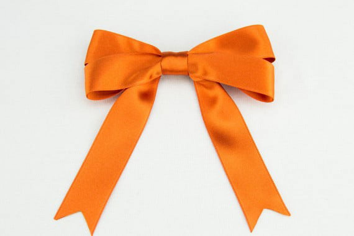 Ribbon Bazaar Luxious Satin 5/8 inch Burnt Orange 25 yards 100% ...