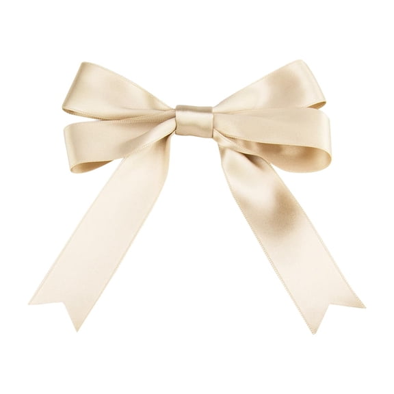 Ribbon Bazaar Luxious Satin 5/8 inch Champagne 25 yards 100% Polyester Ribbon