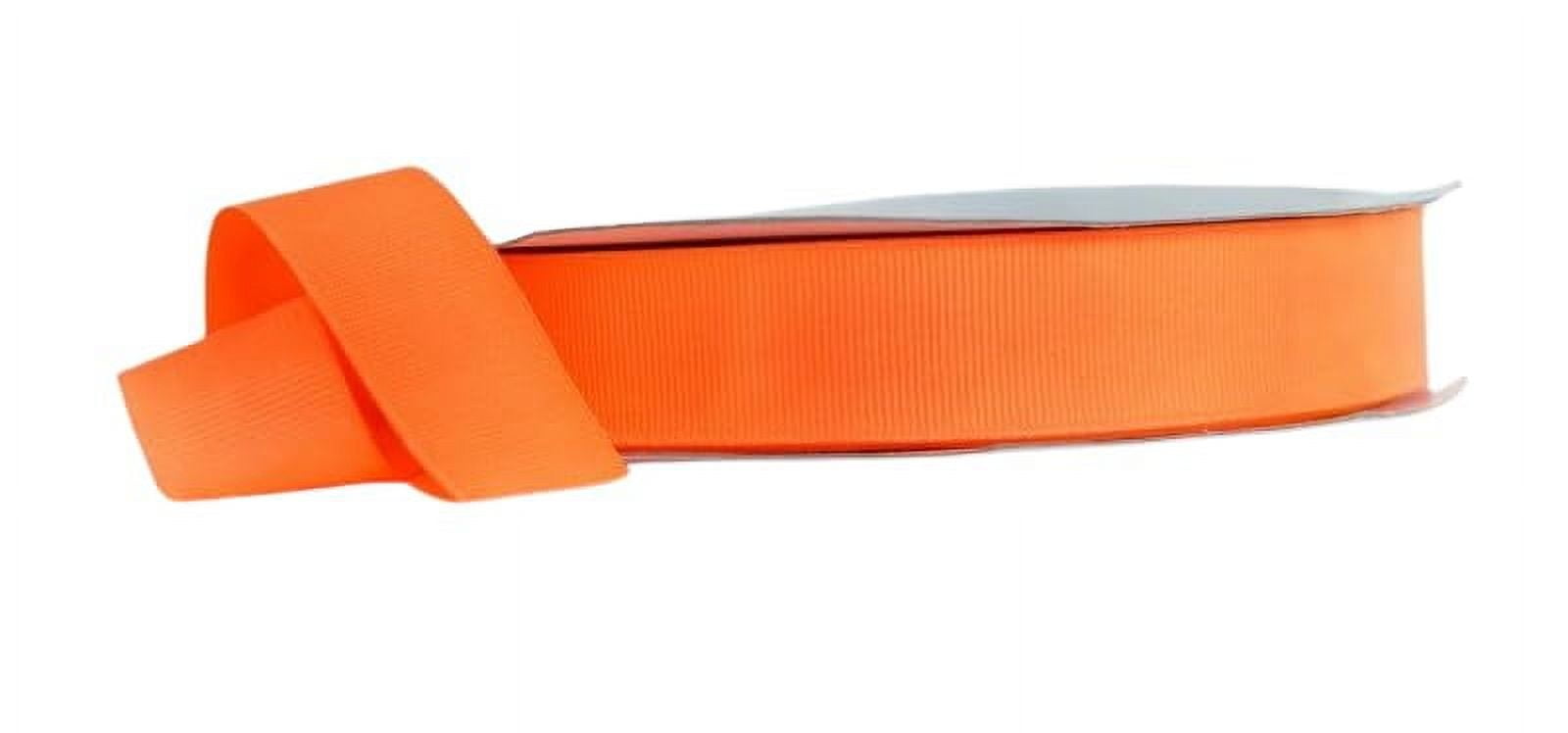 Ribbon Bazaar Neon Grosgrain 1-1/2 inch Orange 50 yards 100% Polyester Ribbon