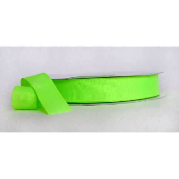 Ribbon Bazaar Neon Grosgrain 2-1/4 inch Green 50 yards 100% Polyester Ribbon