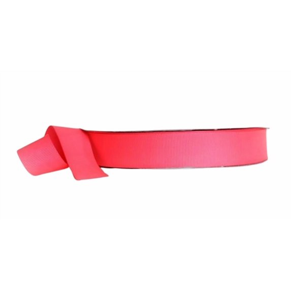 Ribbon Bazaar Neon Grosgrain 3 inch Pink 50 yards 100% Polyester Ribbon