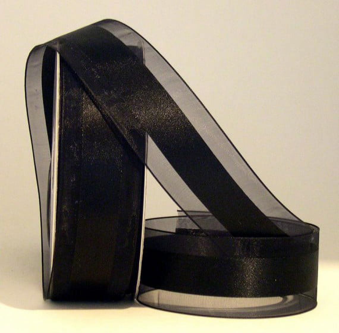Ribbon Bazaar Satinesque 1-1/2 inch Black 50 yards Ribbon