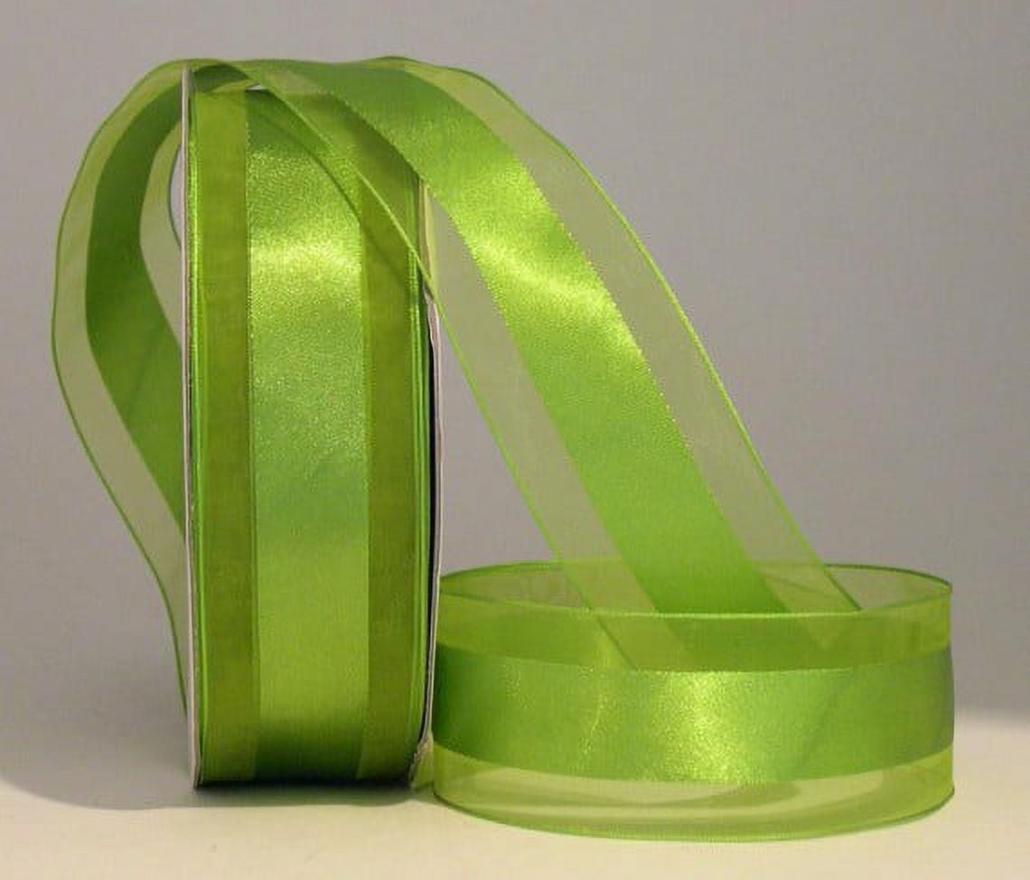 Ribbon Bazaar Satinesque 1-1/2 inch New Chartreuse 50 yards Ribbon ...