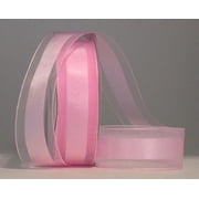 Ribbon Bazaar Satinesque 2-1/4 inch Powder Pink 25 yards Ribbon