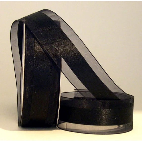 Ribbon Bazaar Satinesque 5/8 inch Black 25 yards Ribbon