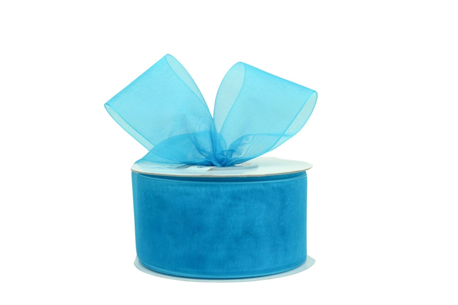 Ribbon Bazaar Sheer Organza 1-1/2 inch Turquoise 100 yards 100% Nylon Ribbon