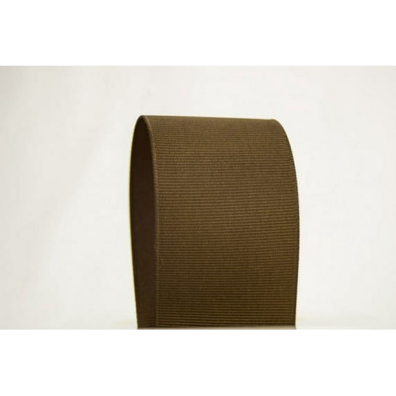 Ribbon Bazaar Solid Grosgrain Ribbon 1/4 inch Chocolate Brown 50 yards 100% Polyester