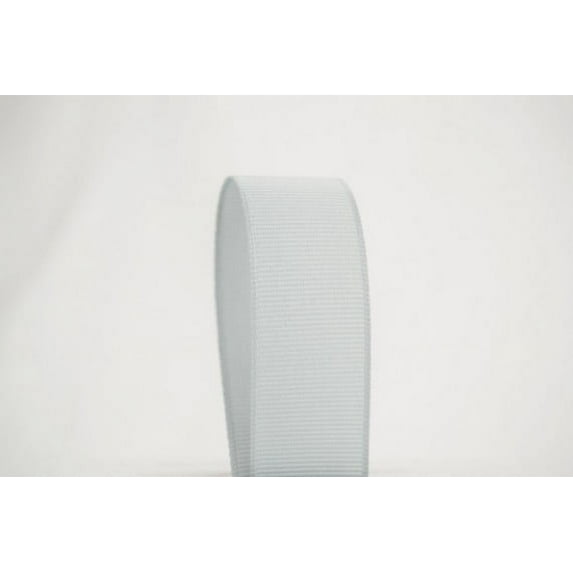 Ribbon Bazaar Solid Grosgrain Ribbon 1/4 inch Silver 50 yards 100% Polyester