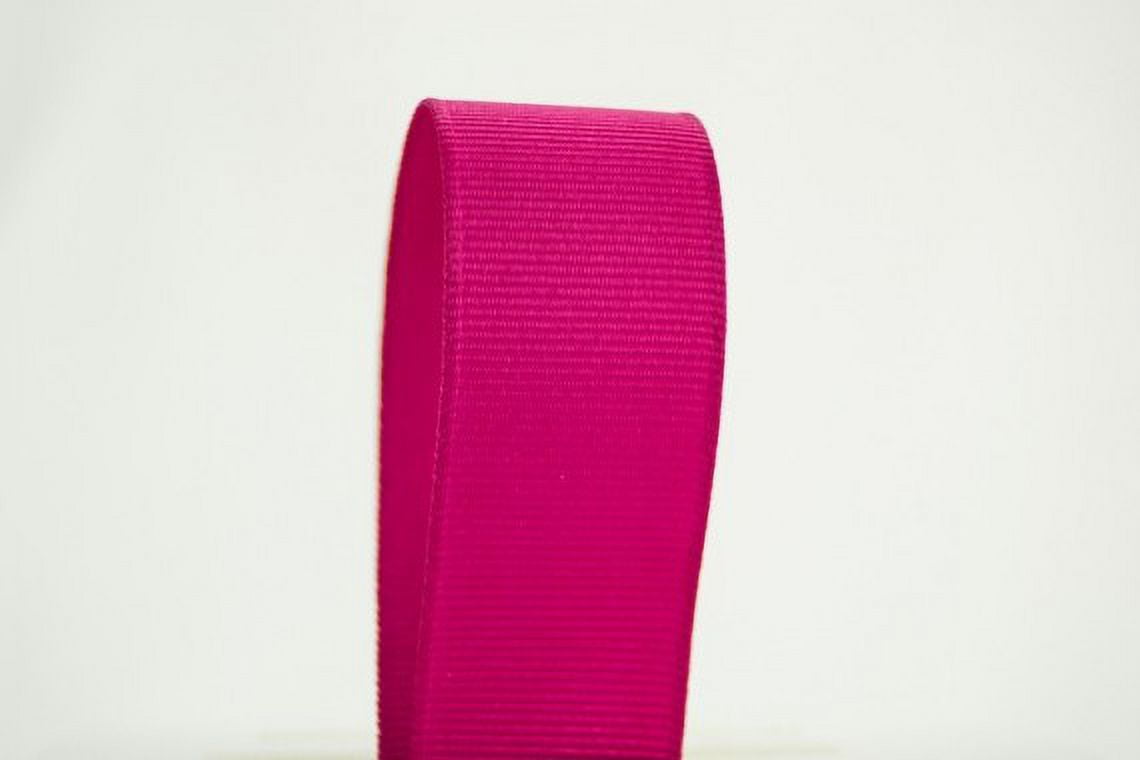 Ribbon Bazaar Solid Grosgrain Ribbon 2-1/4 inch Azalea 50 yards 100% Polyester