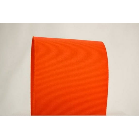 Ribbon Bazaar Solid Grosgrain Ribbon 2-1/4 inch Torrid Orange 50 yards 100% Polyester