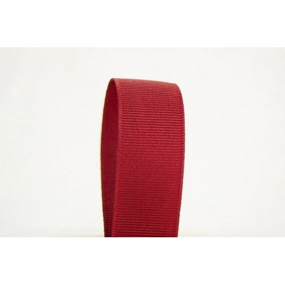 Ribbon Bazaar Solid Grosgrain Ribbon 3/8 inch Cranberry 50 yards 100% Polyester