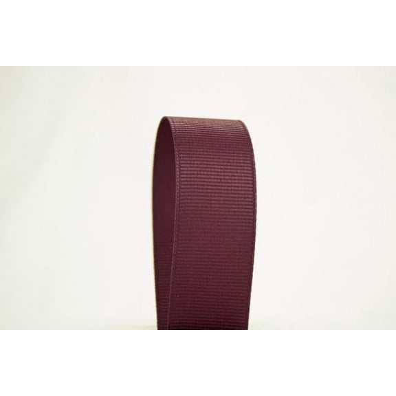 Ribbon Bazaar Solid Grosgrain Ribbon 3/8 inch Sangria 50 yards 100% Polyester