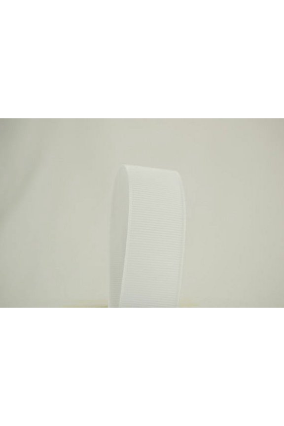 Solid Grosgrain Ribbon 3 inch White 50 yards 100% Polyester