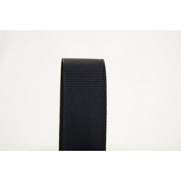 Ribbon Bazaar Solid Grosgrain Ribbon 4 inch Black 50 yards 100% Polyester