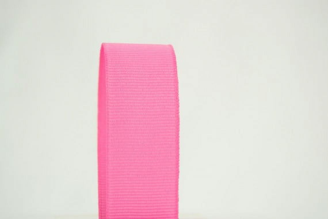 Ribbon Bazaar Solid Grosgrain Ribbon 4 inch Hot Pink 50 yards 100% Polyester