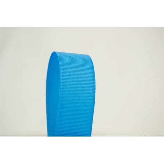 Ribbon Bazaar Solid Grosgrain Ribbon 5/8 inch Island Blue 50 yards 100% Polyester