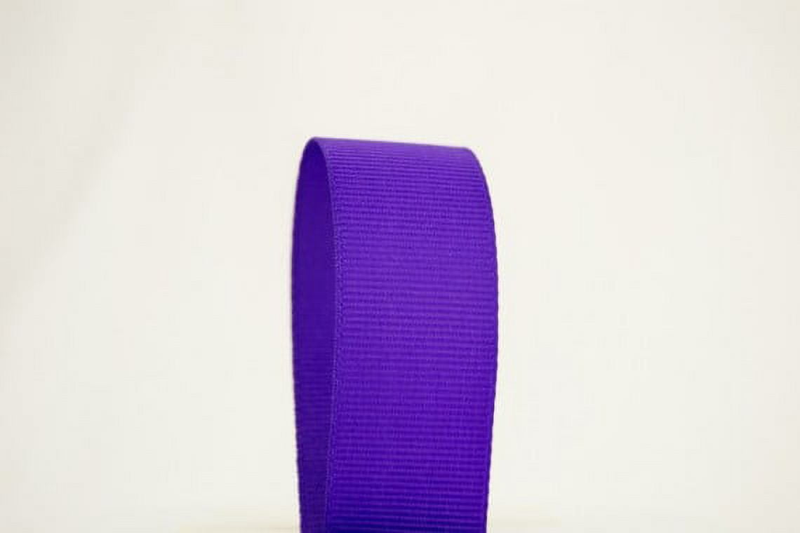 Ribbon Bazaar Solid Grosgrain Ribbon 5/8 inch Regal Purple 50 yards 100