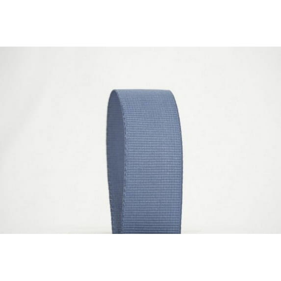 Ribbon Bazaar Solid Grosgrain Ribbon 5/8 inch Smoke Blue 50 yards 100% Polyester