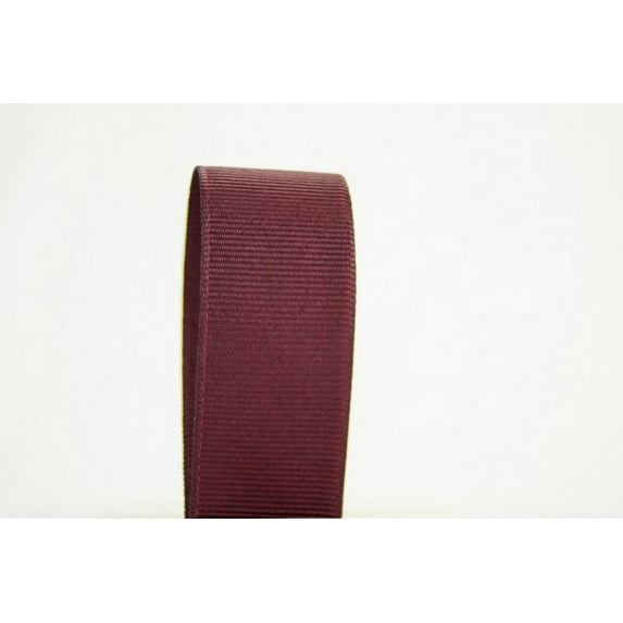 Ribbon Bazaar Solid Grosgrain Ribbon 7/8 inch Burgundy 50 yards 100% Polyester