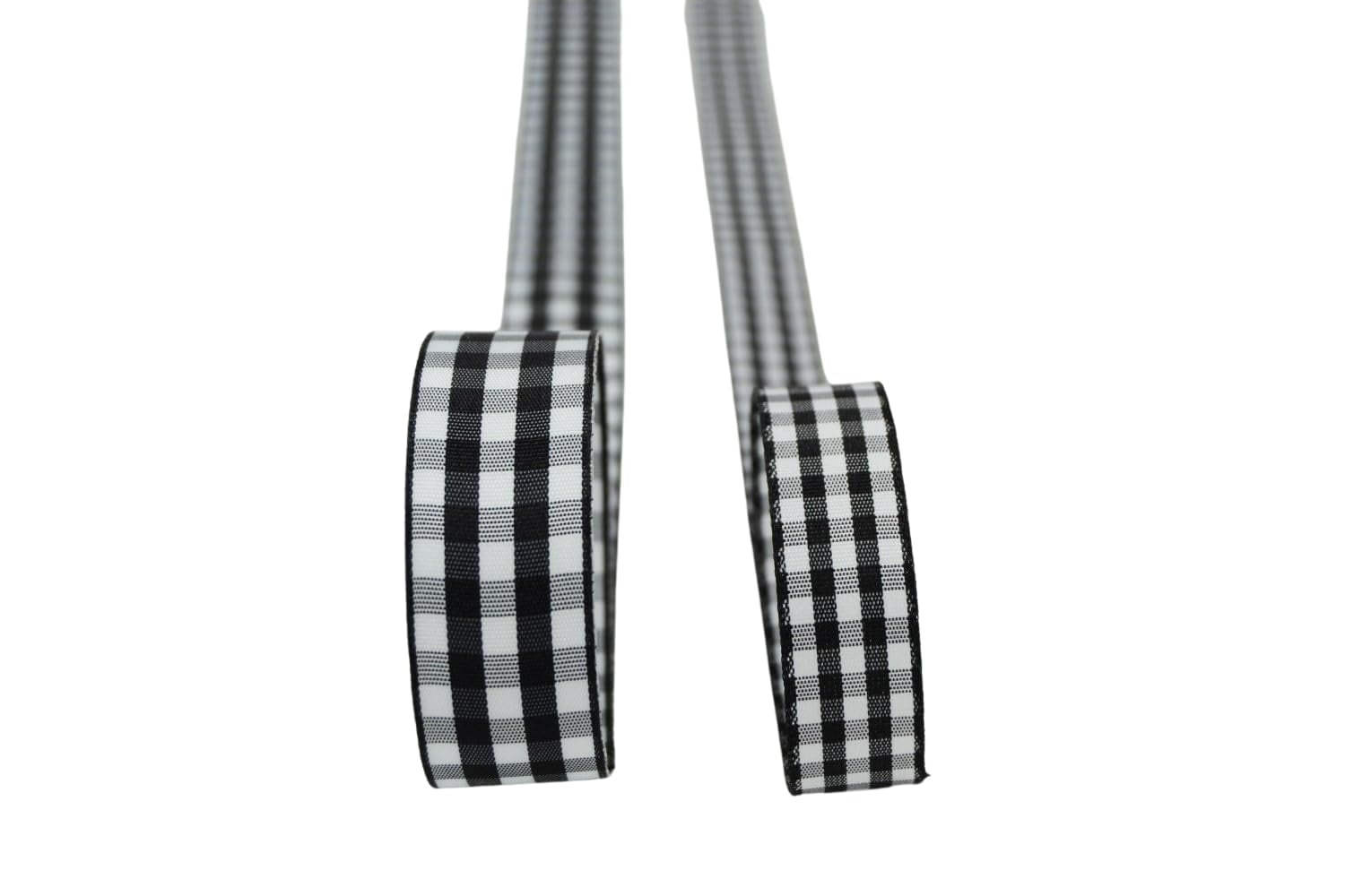Ribbon Bazaar Taffeta Gingham Check 1-1/2 inch Black 25 yards Ribbon