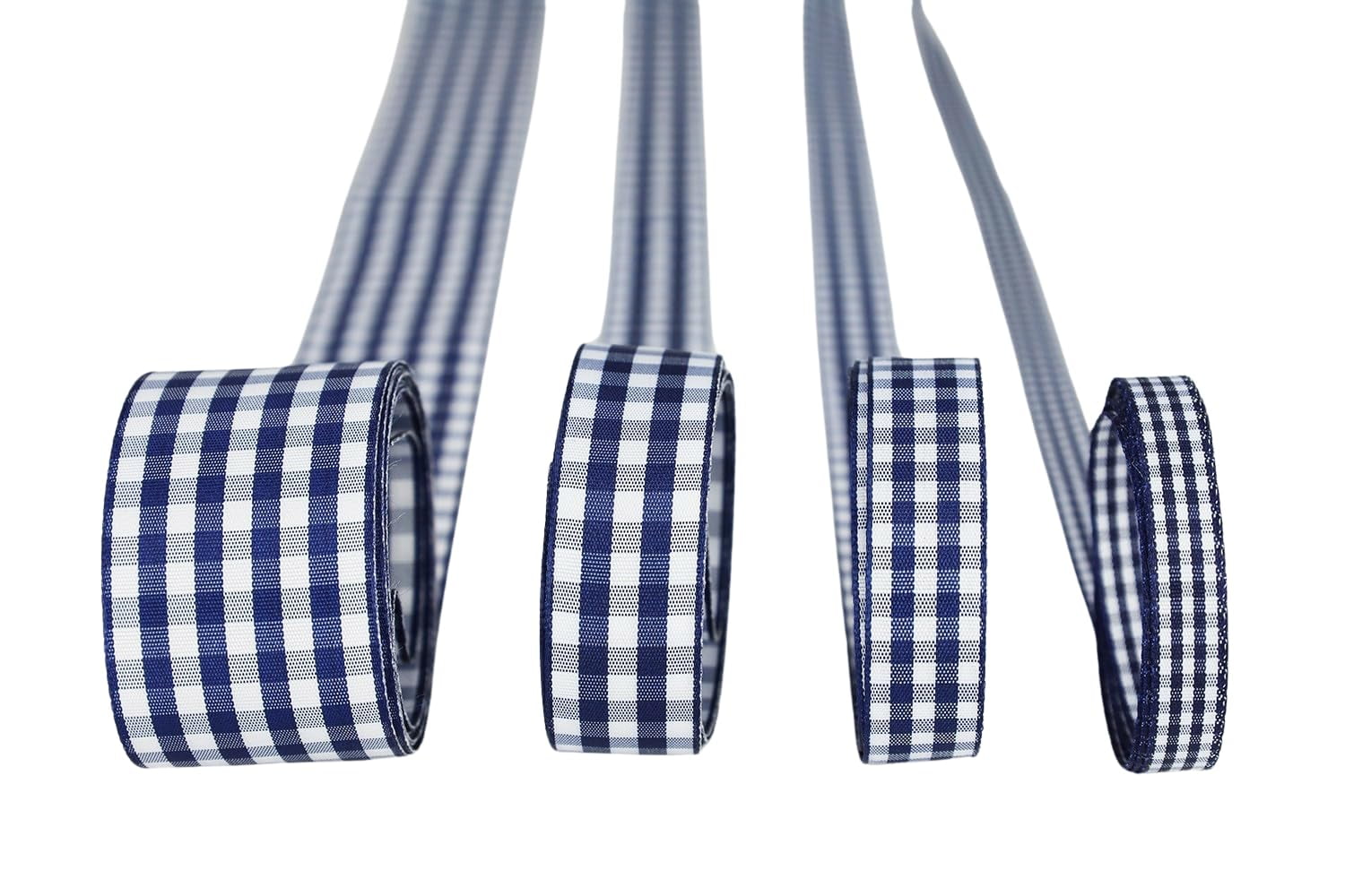 Ribbon Bazaar Taffeta Gingham Check 1-1/2 inch Navy 25 yards Ribbon ...