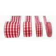thumbnail image 1 of Ribbon Bazaar Taffeta Gingham Check 3/8 inch Red 25 yards Ribbon, 1 of 1
