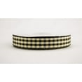 thumbnail image 1 of Ribbon Bazaar Taffeta Gingham Check 5/8 inch Black & Gold 25 yards Ribbon, 1 of 1