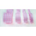thumbnail image 1 of Ribbon Bazaar Taffeta Gingham Check 7/8 inch Light Pink 25 yards Ribbon, 1 of 1