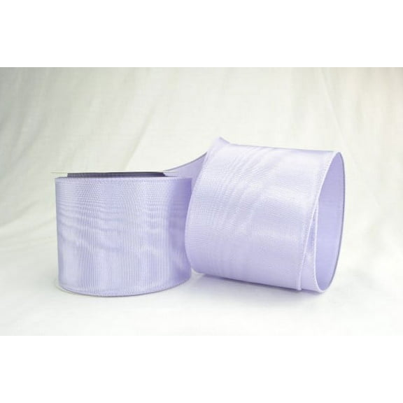 Ribbon Bazaar Wired Bengaline Moire Ribbon 2-1/2 inch Iris (Same Edge) 10 yards