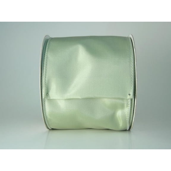 Ribbon Bazaar Wired Iridescent Taffeta 2-1/2 inch Olive (Same Color Edge) 10 yards 100% Acetate Ribbon