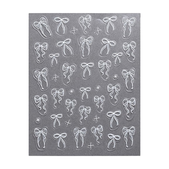 Ribbon Bows Nails Decals Bowknot Nails Art Stickers Adhesive Nails Sticker Manicure Accessories for Daily